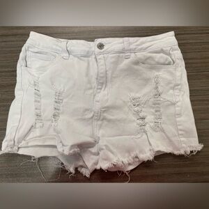 4 for $25 🤍 Shein Distressed White Denim Shorts 🤍 - Large